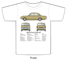 Ford Corsair GT 1963-65 T-shirt Front